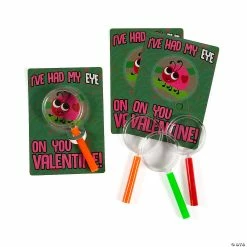 Magnifying Glass Valentine Exchanges with Ladybug Card for 24