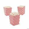 Mini Striped Popcorn Boxes - 24 Pc.