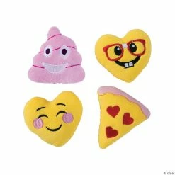Mini Valentine’s Day Stuffed Emojis - 12 Pc.