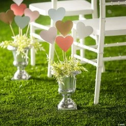 Multi-Colored Heart-Shaped Yard Stake Set - 50 Pc.