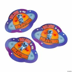 Out-of-This-World Alien Toys with Valentine’s Day Card - 48 Pc.