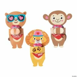 Palmer® Cookies ’N Creme Hearts with Animal Hugger Card Valentine Exchanges for 46