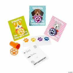 Paw Print Stampers with Valentine’s Day Card - 24 Pc.