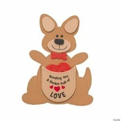 Pocket Full of Love Kangaroo Valentine Craft Kit - Makes 12