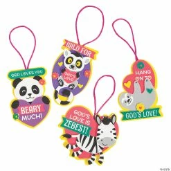 Religious Valentine Animal Ornament Craft Kit - Makes 12