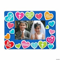 Religious Valentine Picture Frame Magnet Craft Kit - Makes 12