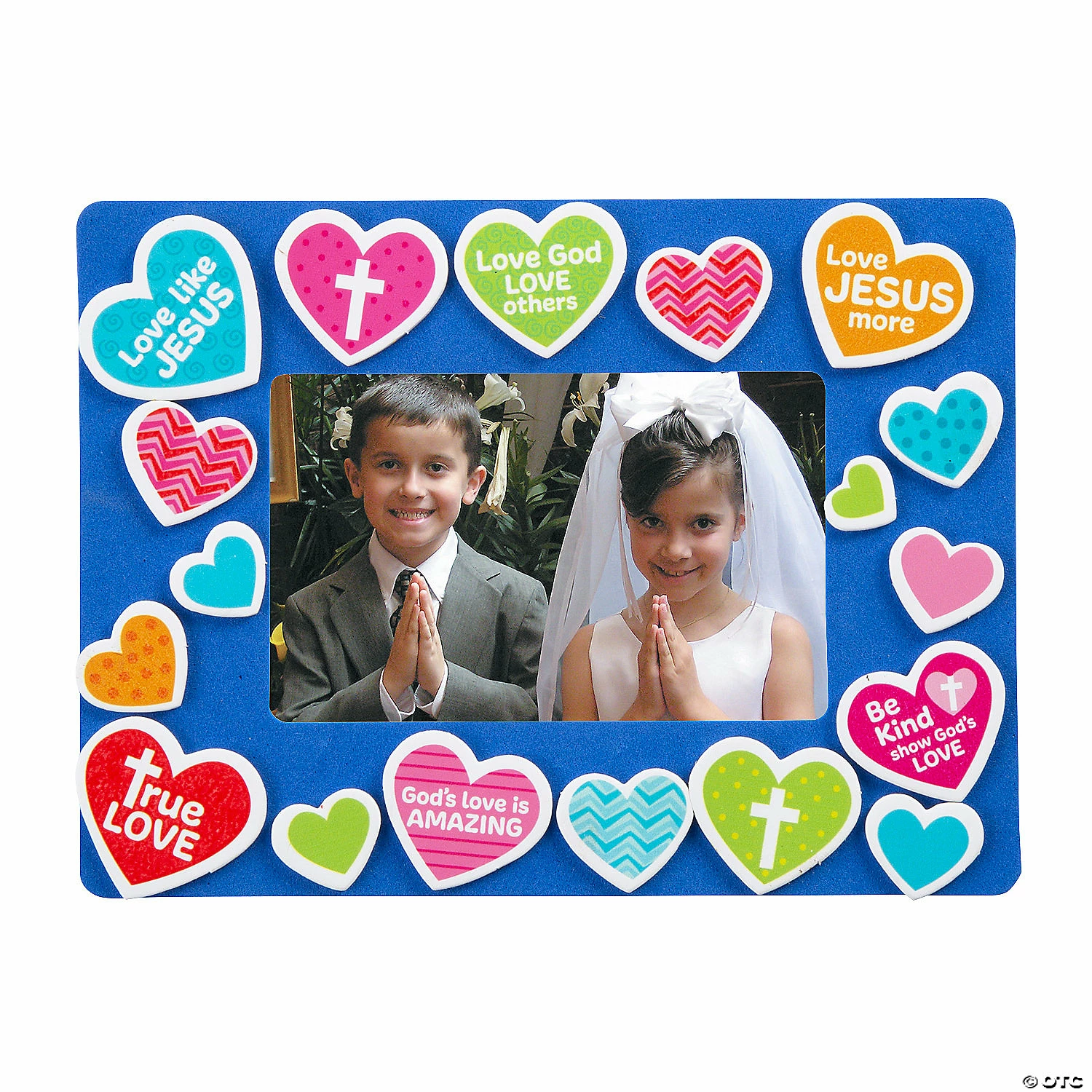 Religious Valentine Picture Frame Magnet Craft Kit - Makes 12