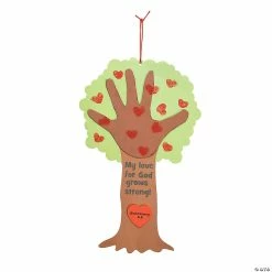 Religious Valentine Tree Thumbprint Poem Craft Kit- Makes 12
