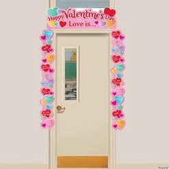 Religious Valentine's Day Door Border