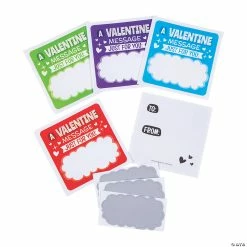 Scratch-Off Sticker Valentine’s Day Cards - 24 Pc.