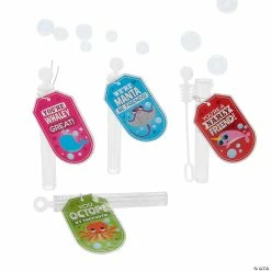 Sea Life Bubble Tube Valentine Exchanges with Card for 24