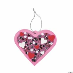 Sequin Valentine Ornament Craft Kit - Makes 12