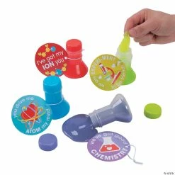 Slime Beaker Valentine Exchanges with Card for 12