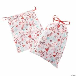 Small Valentine Drawstring Treat Bags - 6 Pc.