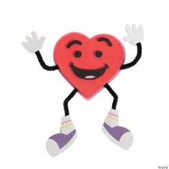 Smile Heart Valentine Magnet Craft Kit - Makes 12