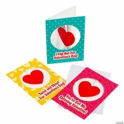 Spinning Heart Card Valentine Exchanges for 12