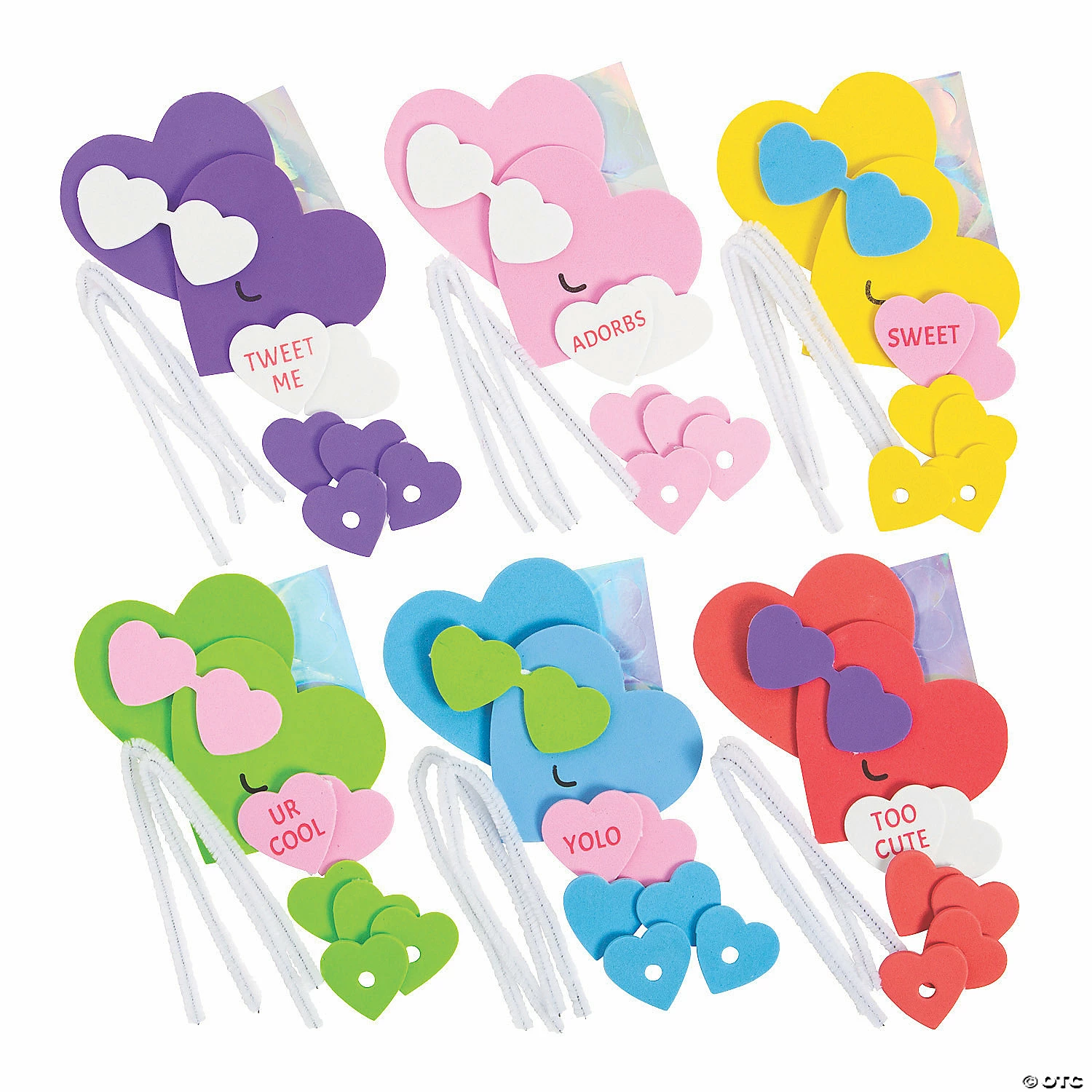 Stand-Up Valentine Hearts Craft Kit - Makes 12 - Image 2