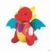 Stuffed Dragon Valentine Exchanges with Card for 12