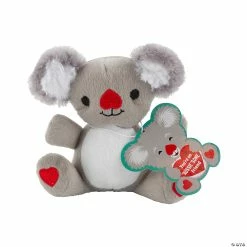 Stuffed Koalas Valentine Exchanges with Card for 12