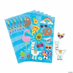 Trendy Valentine Sticker Sheets - 24 Pc.