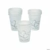 Two Hearts One Love Wedding Plastic Cups - 50 Ct.