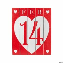 Valentine 14 Sign with Easel