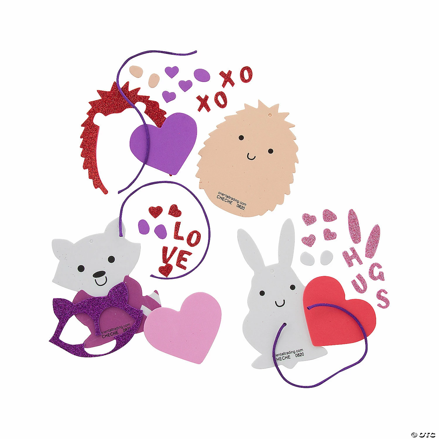 Valentine Animal Ornament Craft Kit - Makes 12 - Image 2