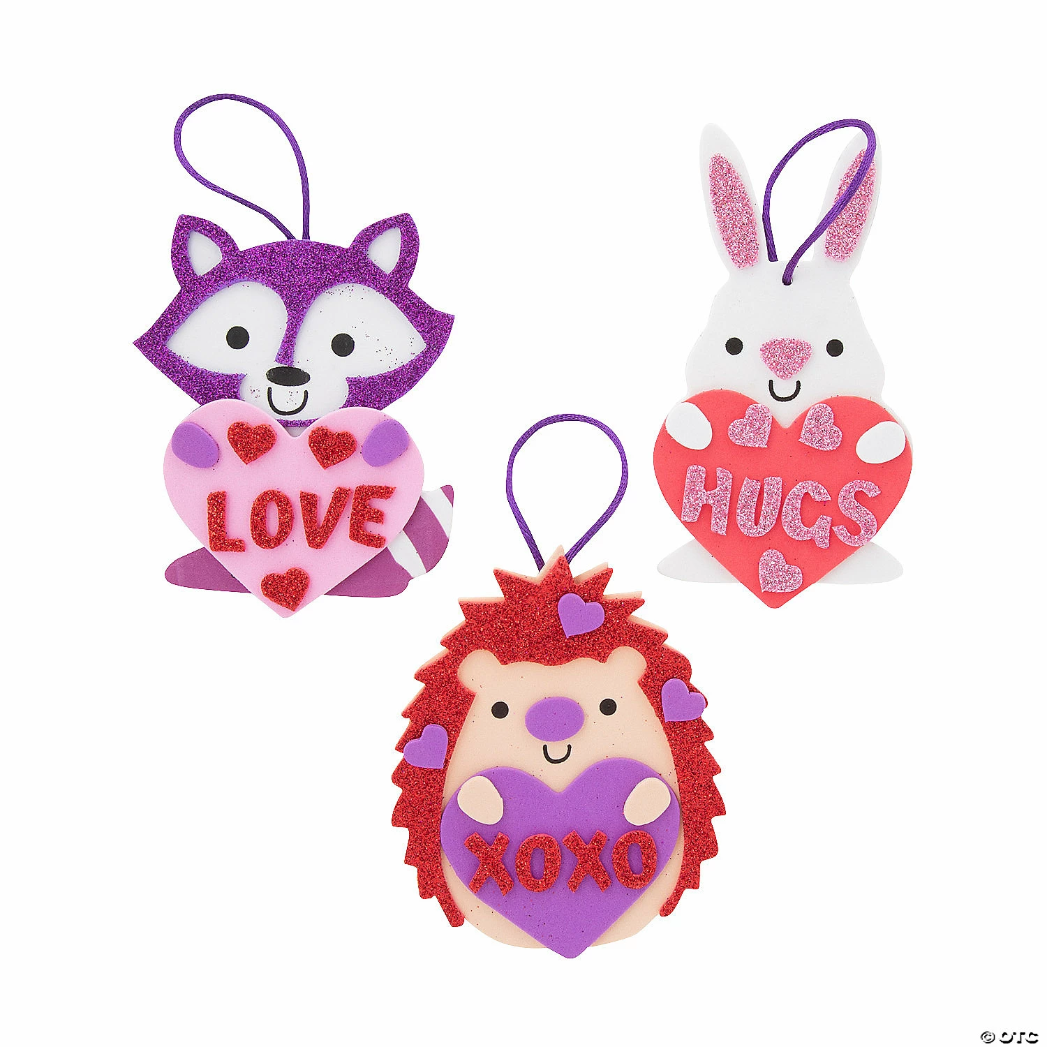 Valentine Animal Ornament Craft Kit - Makes 12