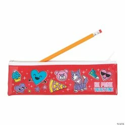 Valentine Bookband Pencil Cases - 3 Pc.