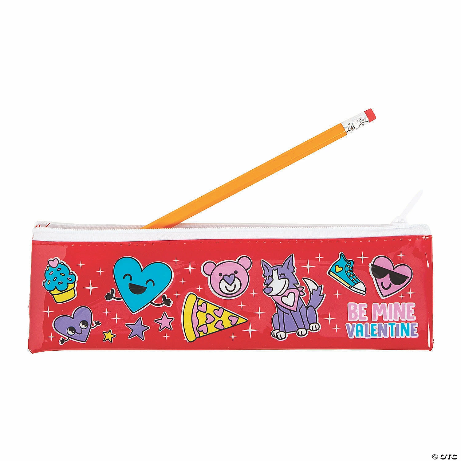 Valentine Bookband Pencil Cases - 3 Pc.