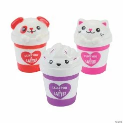 Valentine Coffee Slow-Rising Squishies - 6 Pc.