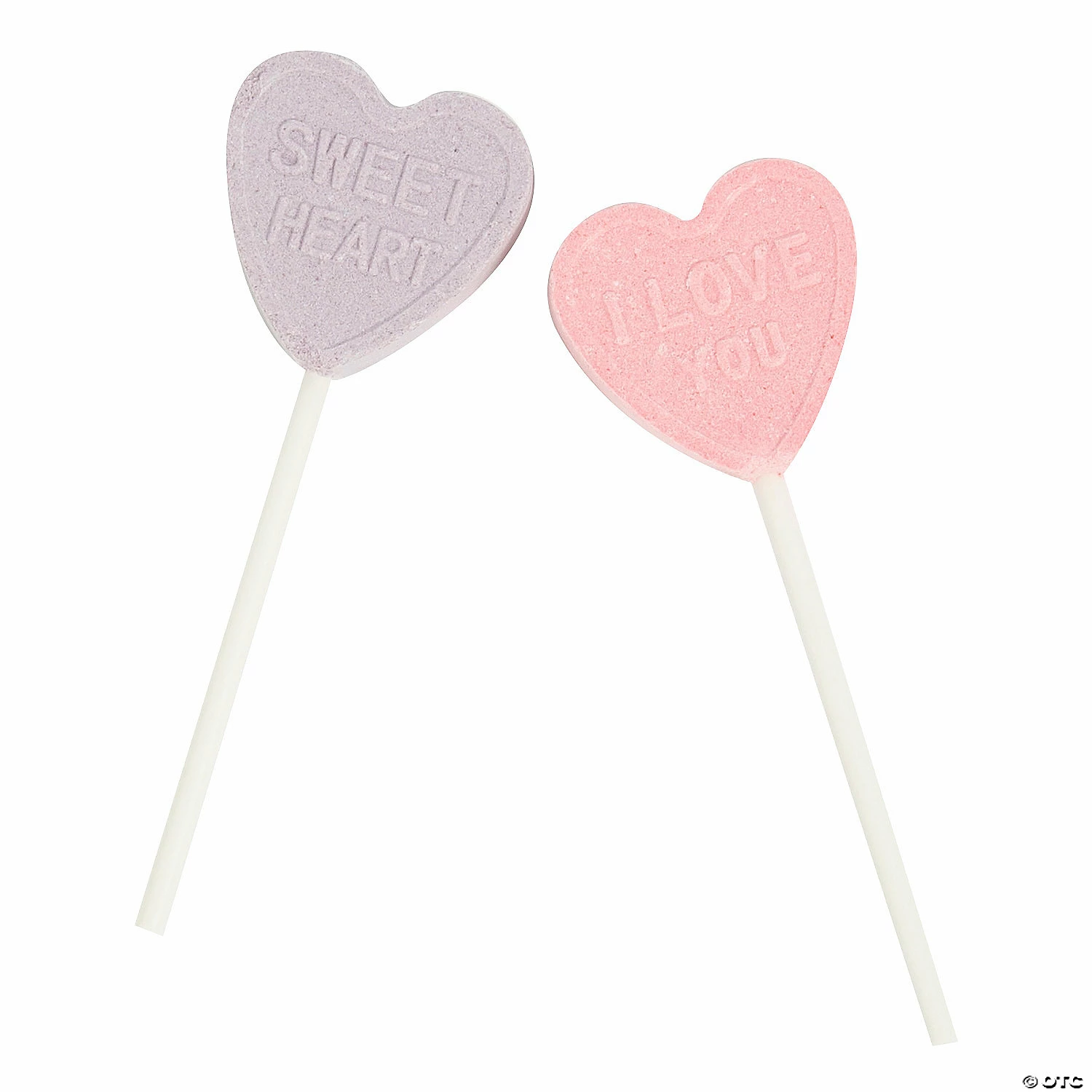 Valentine Conversation Heart Lollipops - 46 Pc.