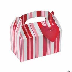 Valentine Favor Boxes with Tags - 12 Pc.