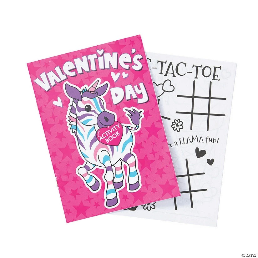 Valentine Girly Activity Books - 12 Pc.