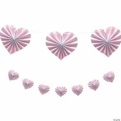 Valentine Heart-Shaped Fan Garland