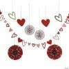 Valentine Hearts Hanging Decorating Kit – 9 Pc.