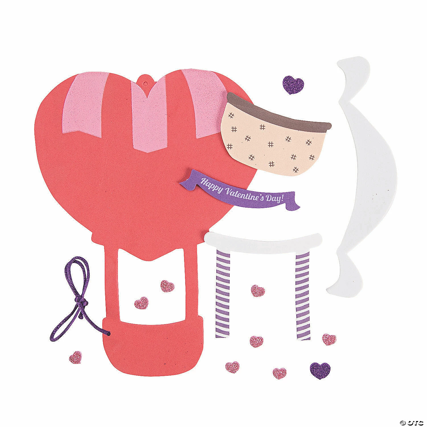 Valentine Hot Air Balloon Picture Frame Craft Kit - Makes 12 - Image 2