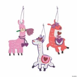 Valentine Llama Ornament Craft Kit - Makes 12
