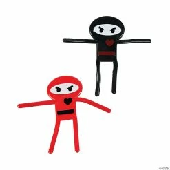 Valentine Ninja Bendables - 24 Pc.