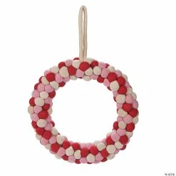 Valentine Pom-Pom Wreath