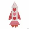 Valentine Rocket Ship Magnet Craft Kit - Makes 12