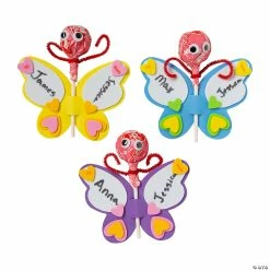 Valentine’s Day Butterfly Lollipop Craft Kit - Makes 12