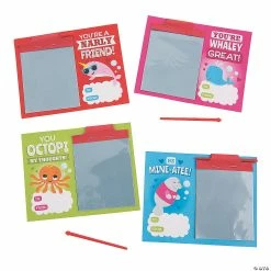 Valentine’s Day Sea Life Creatures Mini Magic Pads - 12 Pc.