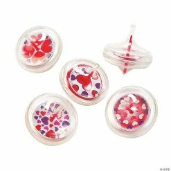 Valentine Spin Tops - 12 Pc.