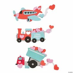 Valentine Transportation Magnet Craft Kit - Makes 12