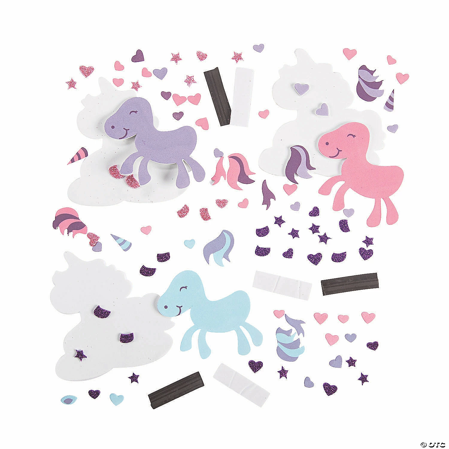Valentine Unicorn Magnet Craft Kit - Makes 12 - Image 2