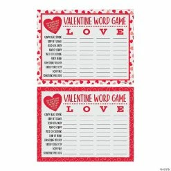 Valentine Word Scramble Game - 24 Pc.