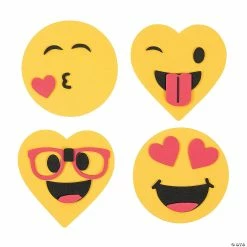 Valentine's Day Emoji Magnet Craft Kit - Makes 12