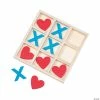 Valentine's Day Wooden Tic-Tac-Toe Game