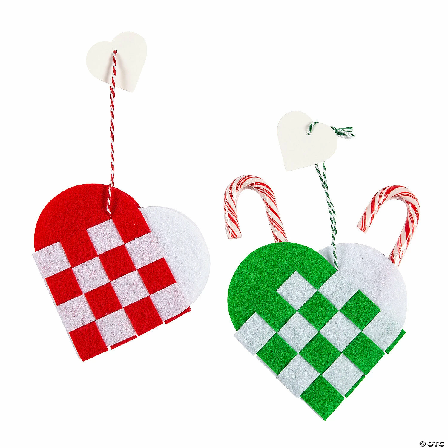 Woven Heart Ornament Craft Kit - Makes 12